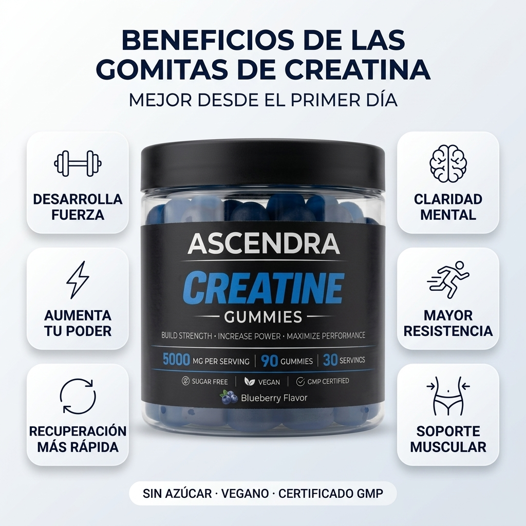 ASCENDRA Creatine Gummies 12 Pack