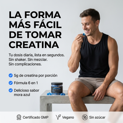 ASCENDRA Gomitas de Creatina Monohidratada