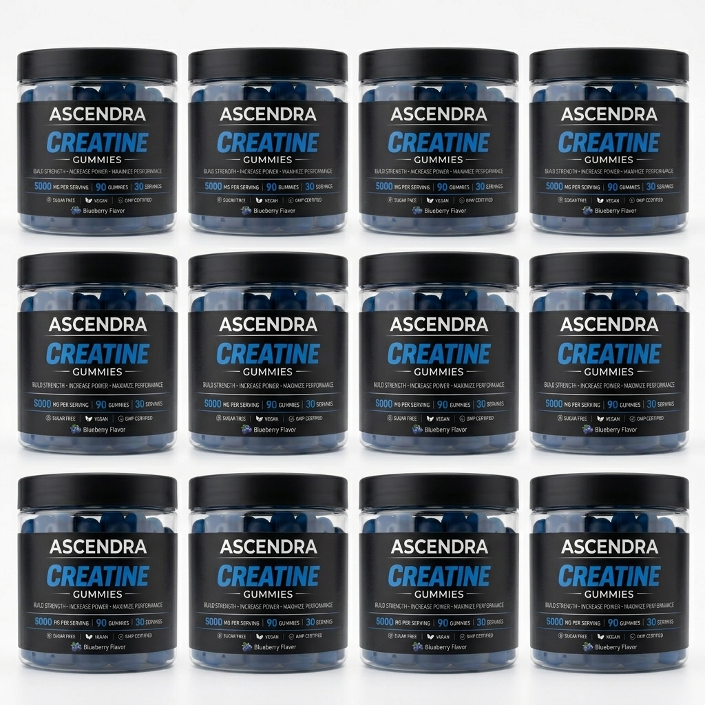 ASCENDRA Creatine Gummies 12 Pack