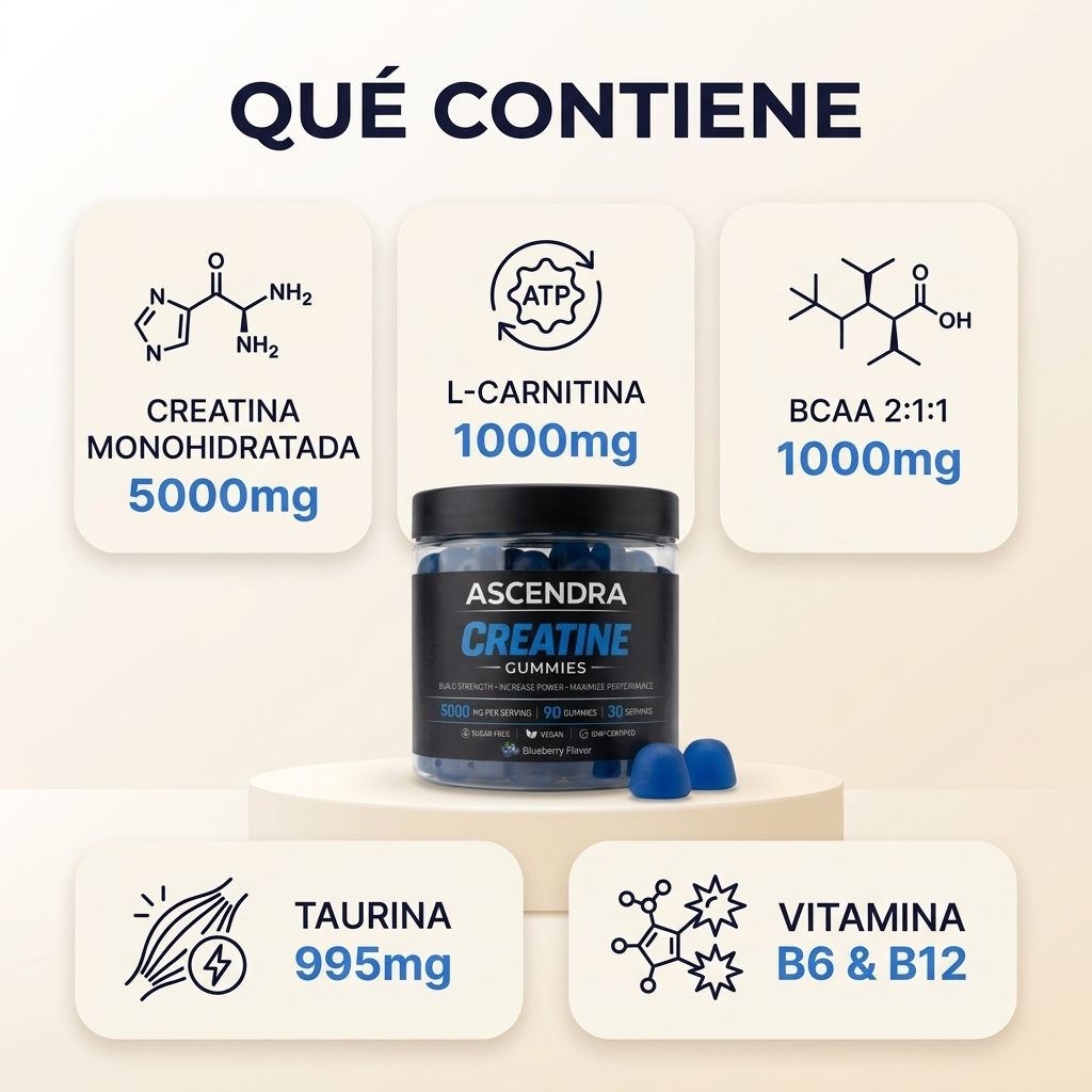 ASCENDRA Creatine Gummies 12 Pack